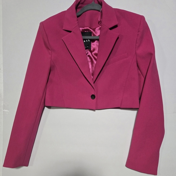 NWT ZARA ,Elegant Pink Cropped Blazer. Size XS - Picture 2 of 10